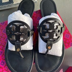 Tory Burch Miller sandals.